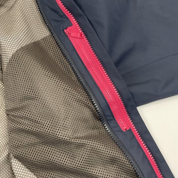 Jack Wolfskin Texapore Jacket Women’s M Shell Rain Full Zip Mesh Lined Navy - Picture 9 of 13